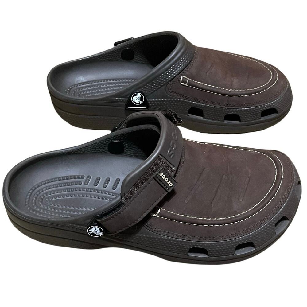 Crocs Men's Yukon Vista ll Slip-on Clogs Size 8 Espresso Brown Hiking Outdoors